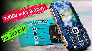 IKALL K41 Mobile with 10000 mAh battery  unboxing and review  hindi [upl. by Anyalram440]