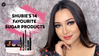 Shubies 14 Favourite SUGAR Products  SUGAR Cosmetics [upl. by Brecher]