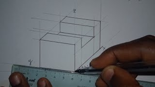 Como representar figura tridimensional em perspetiva axonométrica dimétrica 📏📐 [upl. by Ahsyek]