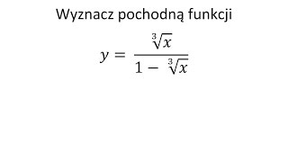 Pochodna funkcji jednej zmiennej cz30 Krysicki Włodarski przykład 669 [upl. by Aisiram]