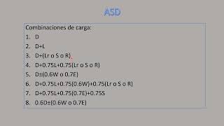 COMBINACIONES DE CARGA ASD [upl. by Cooperstein]