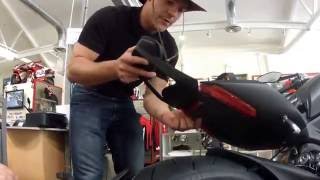 2016 Ducati X Diavel DIY Backrest Install Chicago MotoVas HowTo [upl. by Azaleah]