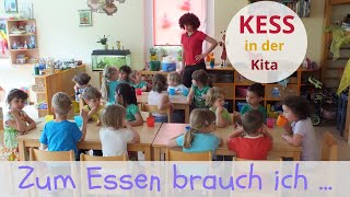 Kinderlied 813  Zum Essen brauch ich  Mitmachlied für die Kita  Messer Gabel Kartoffelbrei [upl. by Sand642]