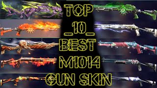 BEST M1014 GUN SKIN IN FREE FIRE  Top 10 best M1014 gun skin in free fire  best M10 in FF [upl. by Faustine]