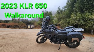 2023 KLR 650 Adventure Walkaround and 2500 Mile Review [upl. by Anrahs]