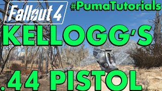 FALLOUT 4 Unique Weapons Guide  How to Get Kelloggs 44 Pistol PumaTutorials [upl. by Remled]