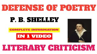 A Defense of Poetry by p b shelley [upl. by Fonsie]