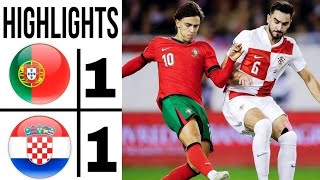 🔴Croatia vs Portugal 11  All Goals ampamp Extended Highlights  UEFA League 202425 [upl. by Mallis]