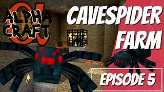 Minecraft How to Make a Cave Spider Spawner Farm in Survival Minecraft AlphaCraft with Avomance Ep5 [upl. by Orsino349]