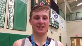 State College guard Drew Friberg on his 39point night in Thursdays wild MPC final vs MHS [upl. by Nnaesor783]