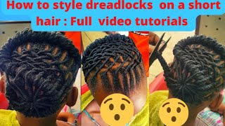 how to style dreadlocks for ladies Full tutorials dreaducation afrodreaducation dreads locs [upl. by Eaj]