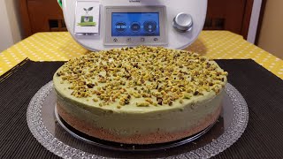 Cheesecake al pistacchio e ricotta per bimby TM6 TM5 TM31 [upl. by Aymer666]