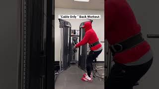 Back workout with cables only 🔥🔥🔥 [upl. by Yorgerg]