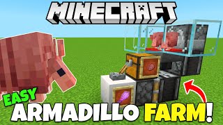 Minecraft EASY Armadillo Farm Scute amp EXP Farm Tutorial  Minecraft Bedrock amp Java [upl. by Kyred]