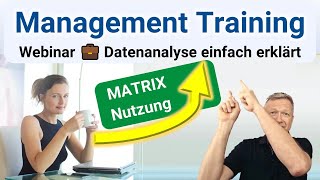 Management Training ☑️ Management Tools zur Datenanalyse und Business Intelligence  Matrixdiagramm [upl. by Suqram]