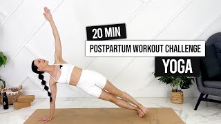 Postpartum Yoga Flow For 6 Month Postpartum  20Min Postnatal Yoga [upl. by Lavona426]