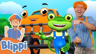 Transportation Song  Blippi amp Gecko Special  GeckosGarage [upl. by Ashmead]