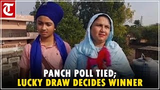 Surinder Kaur elected panch of Chappar Chiri Khurd by lucky draw after a tie [upl. by Rimisac326]