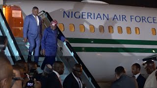 Watch The Moment Tinubu Arrived Nairobi In Kenya For AU Summit [upl. by Nettie]