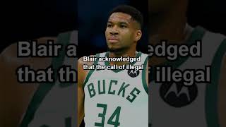 NBA Ref Admits Mistake on Giannis Foul Call After Hornets Beat Bucks nba viralshorts [upl. by Ettolrahs865]