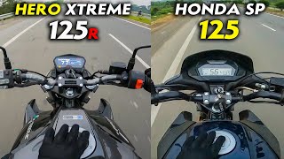 Hero Xtreme 125R vs Honda SP 125 Ride Comparison Review  Which One to Buy in 2024 [upl. by Elkraps442]