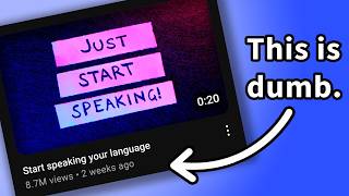 Why speaking a language DOESNT lead to fluency [upl. by Enom]