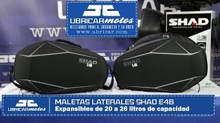 ALFORJAS SHAD E48 LATERALES SEMIRRIGIDAS EXPANSIBLES DE 20 A 26L [upl. by Wynn408]