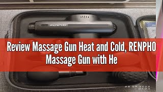 Review Massage Gun Heat and Cold RENPHO Massage Gun with Heat Cool Massage Head Muscle Massage Gun [upl. by Mccormick]