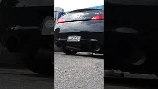 Tuned Infiniti G37s Coupe Revs POPS amp BANGS HKS Catback Exhaust [upl. by Weisberg846]