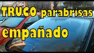 Truco para los parabrisas empañados del coche Desempañar vidrios carro sin aire acondicionado [upl. by Estevan]