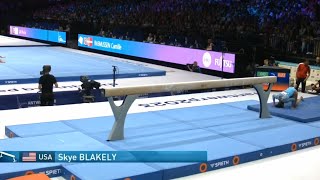 11966 Skye Blakely balance beam Qual 2023 WAG World Championships [upl. by Nedle]