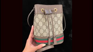 Gucci Ophidia Mini Bucket Bag Full Review [upl. by Saint]