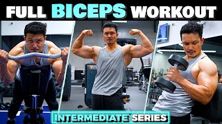 BIG BICEPS WORKOUT for INTERMEDIATE in HINDI BICEPS वर्कआउट इंटरमीडिएट के लिए [upl. by Ehrman]