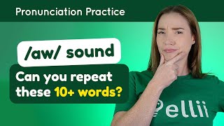 Practicing ɑw – English Pronunciation Lesson Part 2 [upl. by Eicirtap399]