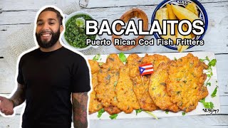 Bacalaitos  Puerto Rican Cod Fish Fritters [upl. by Anera837]