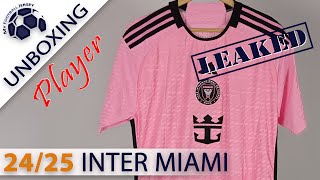 Inter Miami CF Home Jersey 2024 Leaked Messi MessiOK Player Version Unboxing Review [upl. by Adieren]