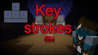 Keystrokes Bedwars no talk with Music [upl. by Ande44]