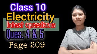 Electricity ⚡ Class 10  Intext questions by Pratiksha Bailung  Page 209 [upl. by Eadmund206]