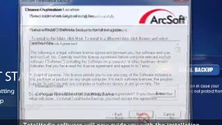 How to install ArcSoft Totalmedia Backup [upl. by Wolliw631]