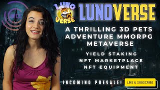 LUNOVERSE  Pets Adventure MMORPG  Crypto NFT Metaverse  World Crypto Center [upl. by Meekah]