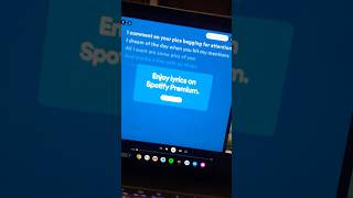 spotify locked lyrics behind a paywall for no reason shorts [upl. by Kwan948]