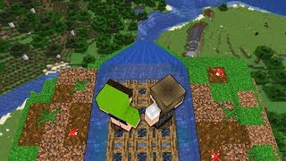 Minecraft  DESCENDO DE RAFT UM RIO DESEMBESTADO COM MEU AMIGO [upl. by Elsie]