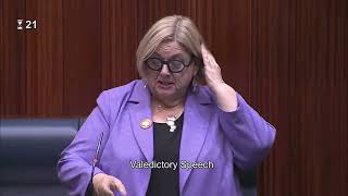 Margaret Quirk MLA  Valedictory Speech on 26 November 2024 [upl. by Elleret]