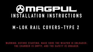 Magpul Instructions  MLOK Rail Covers Type 2 [upl. by Carhart403]