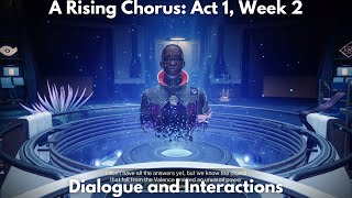 A Rising Chorus Act 1 Week 2 Story Quest 4K  Destiny 2 Episode Echoes [upl. by Lihkin]