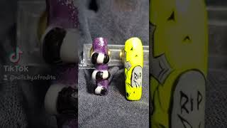 bettlejuice art nailart uñas viralvideo viralvideo shorts art [upl. by Jozef]