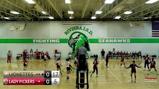 UIL BiDistrict Volleyball Playoff La Feria Lionettes vs Robstown Lady Pickers [upl. by Anaeli]