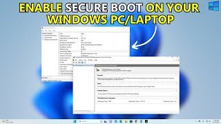 How To Enable Secure Boot In Windows 11  Full Guide [upl. by Ihtak]