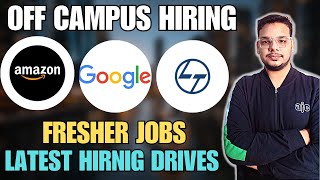 LnT  Amazon Hiring Drives  OFF Campus Drives For 2025  2024  2023 Batch Hiring  Fresher Jobs [upl. by Notsuh]