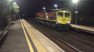 66508 working 4M30 Grangemouth Flt to Daventry Int Rft Recep Fl class66 freighttrain freightliner [upl. by Gnud]